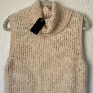 NWT Rag & Bone Sleeveless Cowl Neck Alpaca Wool Sweater